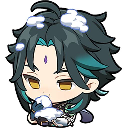 Набор стикеров Genshin impact stickers pack 12 для WhatsApp 14