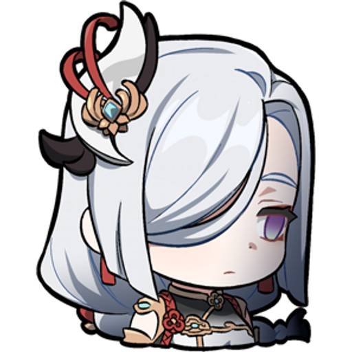 Набор стикеров Genshin impact stickers pack 12 для WhatsApp 2