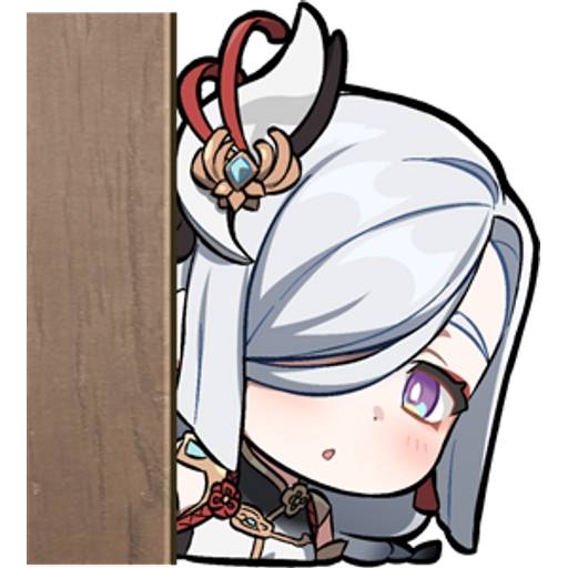 Набор стикеров Genshin impact stickers pack 12 для WhatsApp 4