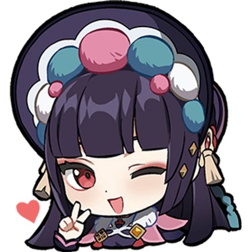 Набор стикеров Genshin impact stickers pack 12 для WhatsApp 5