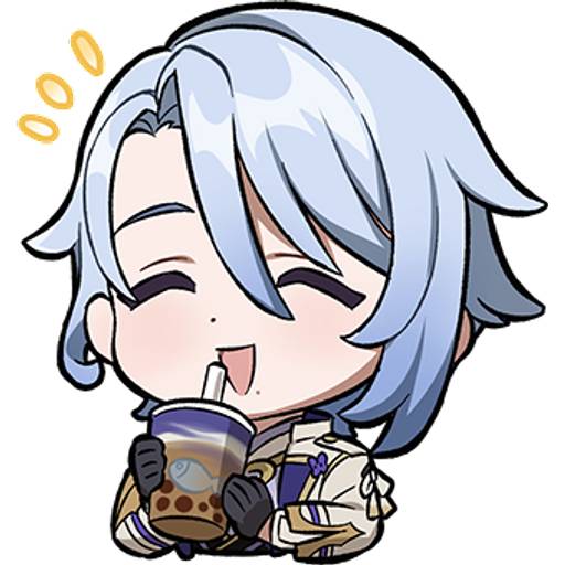 Набор стикеров Genshin impact stickers pack 14 для WhatsApp 1