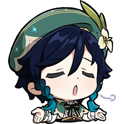 Набор стикеров Genshin impact stickers pack 14 для WhatsApp 10