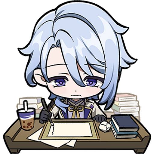 Набор стикеров Genshin impact stickers pack 14 для WhatsApp 3