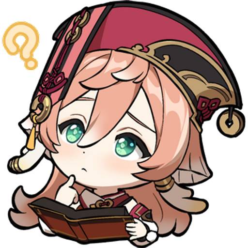 Набор стикеров Genshin impact stickers pack 15 для WhatsApp 14