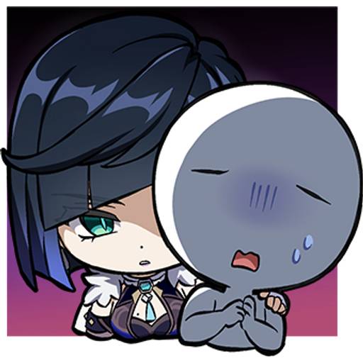 Набор стикеров Genshin impact stickers pack 15 для WhatsApp 3