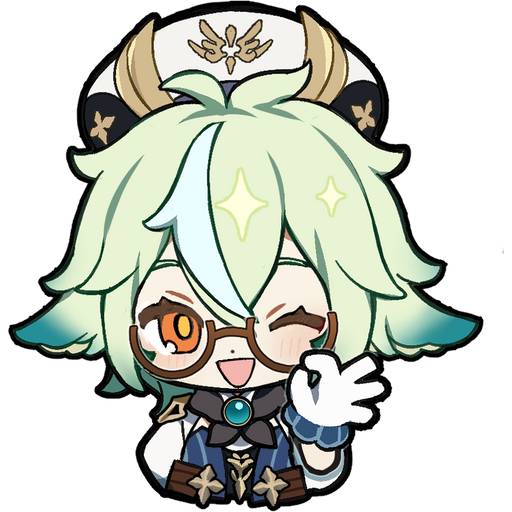 Набор стикеров Genshin impact stickers pack 2 для WhatsApp 1