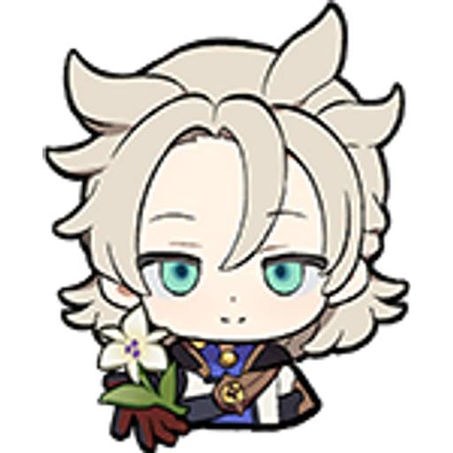 Набор стикеров Genshin impact stickers pack 4 для WhatsApp 1