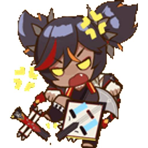 Набор стикеров Genshin Impact Xinyan для WhatsApp 1