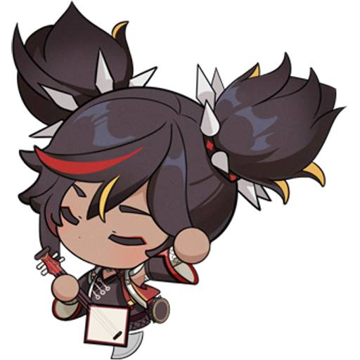 Набор стикеров Genshin Impact Xinyan для WhatsApp 13