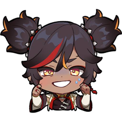 Набор стикеров Genshin Impact Xinyan для WhatsApp 6