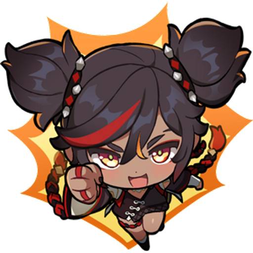 Набор стикеров Genshin Impact Xinyan для WhatsApp 7