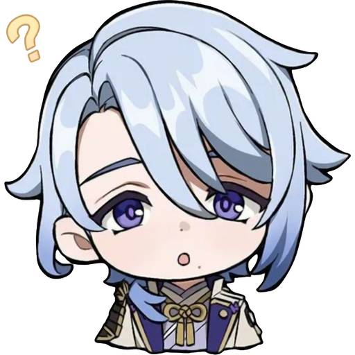 Набор стикеров Genshin Kamisato Ayato для WhatsApp 1