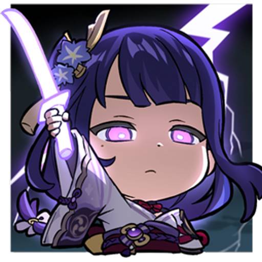 Набор стикеров Genshin Shogun Raiden для WhatsApp 1