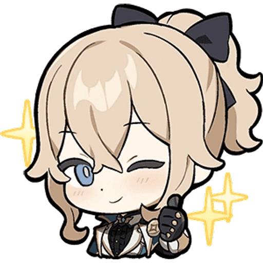 Набор стикеров Genshin Stickers Set 13 для WhatsApp 1