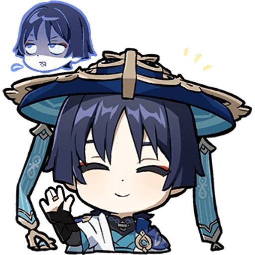 Набор стикеров Genshin Stickers Set 20 для WhatsApp 1