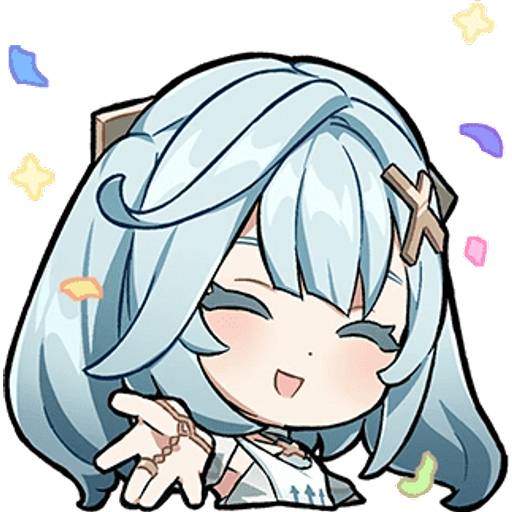 Набор стикеров Genshin Stickers Set 20 для WhatsApp 11