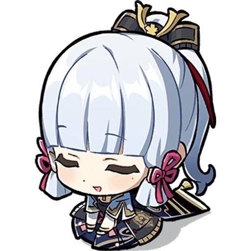 Набор стикеров Genshin Stickers Set 20 для WhatsApp 13