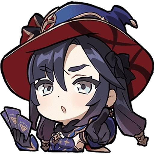 Набор стикеров Genshin Stickers Set 20 для WhatsApp 14