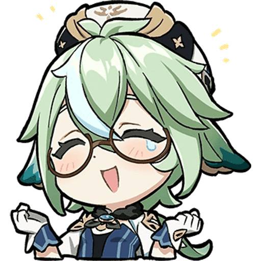 Набор стикеров Genshin Stickers Set 20 для WhatsApp 16