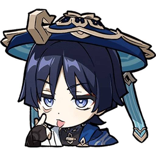 Набор стикеров Genshin Stickers Set 20 для WhatsApp 3