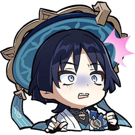 Набор стикеров Genshin Stickers Set 20 для WhatsApp 4