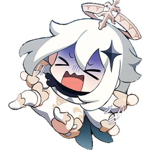 Набор стикеров genshin stickersss 4 для WhatsApp 17