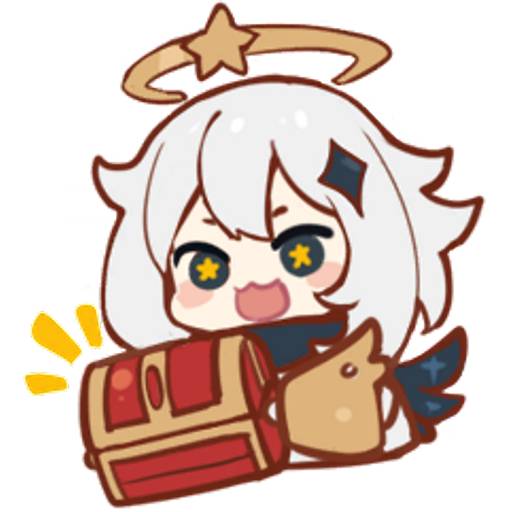 Набор стикеров genshin stickersss 4 для WhatsApp 29