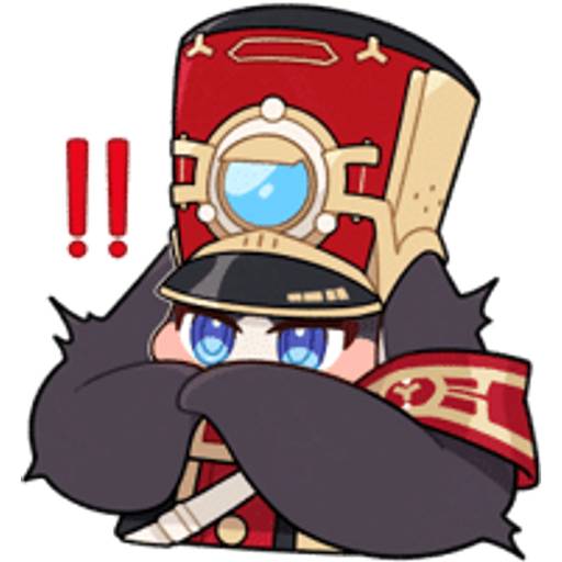 Набор стикеров Honkai Star Rail Pom-Pom Stickers для WhatsApp 15