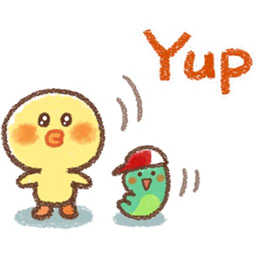 Набор стикеров 【英文】Honobono×BROWN 2 для WhatsApp 1