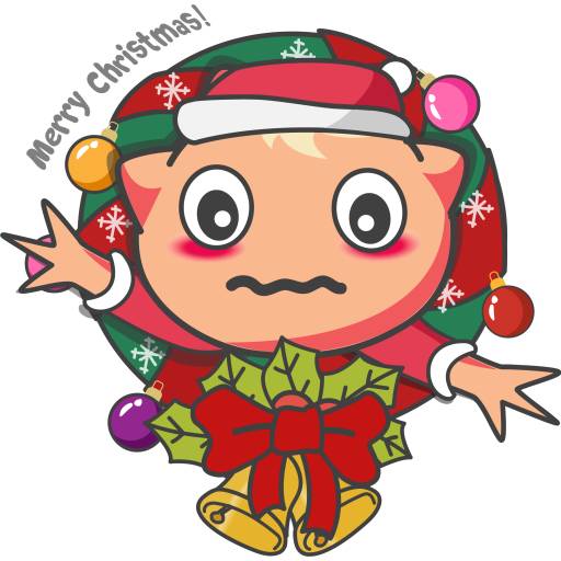 Набор стикеров Keefymoji- Christmas для WhatsApp 12