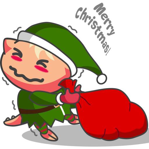 Набор стикеров Keefymoji- Christmas для WhatsApp 7