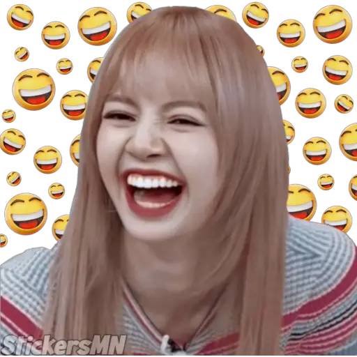 Набор стикеров Lisa - Blackpink 🖤 для WhatsApp 1