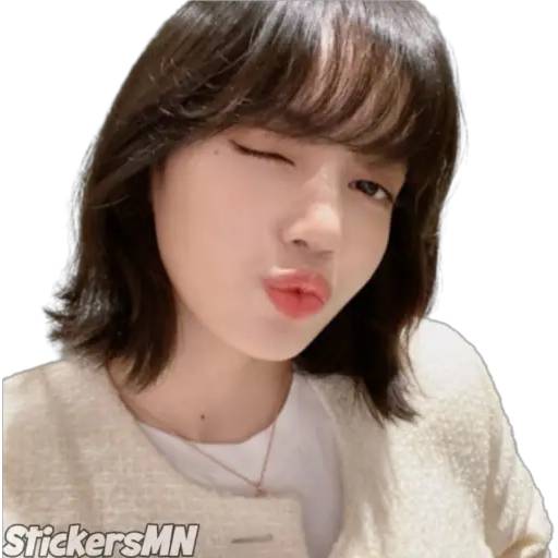 Набор стикеров Lisa - Blackpink 🖤 для WhatsApp 24