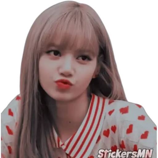 Набор стикеров Lisa - Blackpink 🖤 для WhatsApp 26