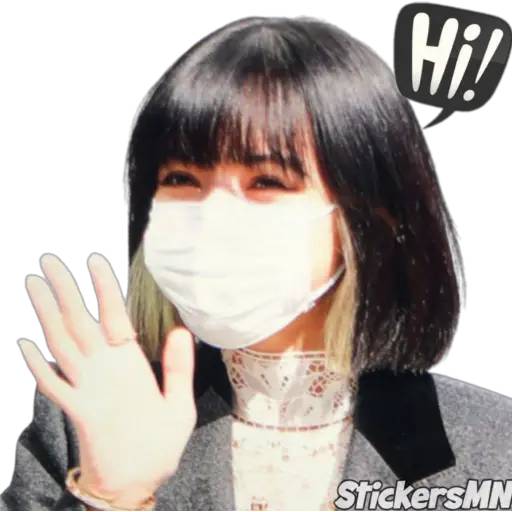 Набор стикеров Lisa - Blackpink 🖤 для WhatsApp 28