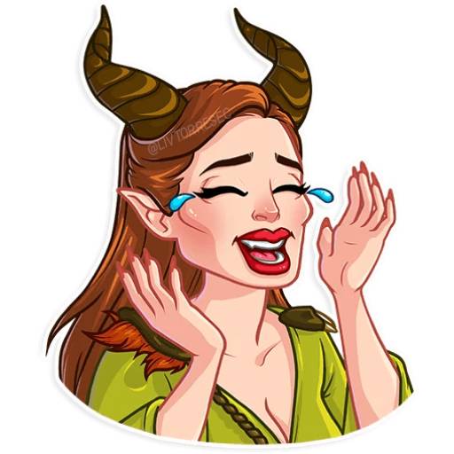 Набор стикеров MALÉFICA для WhatsApp 1