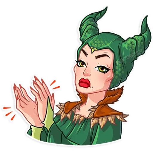 Набор стикеров MALÉFICA для WhatsApp 10