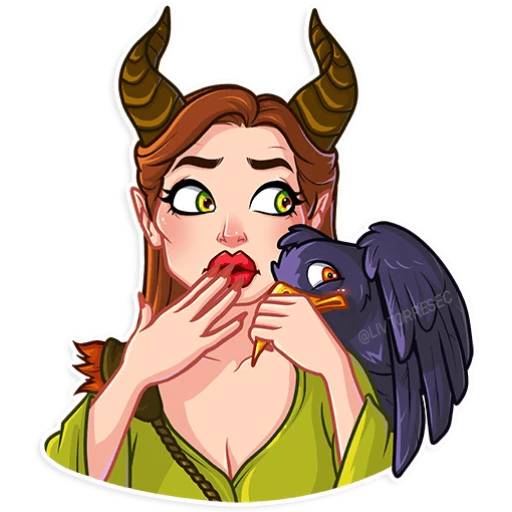 Набор стикеров MALÉFICA для WhatsApp 22