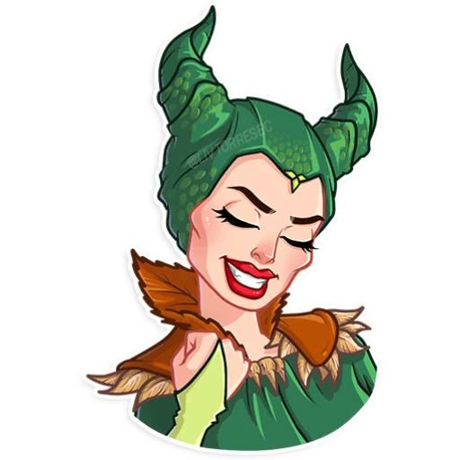 Набор стикеров MALÉFICA для WhatsApp 24