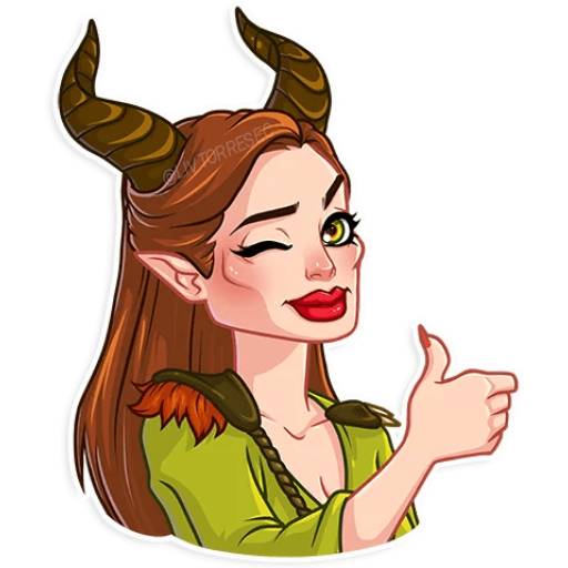 Набор стикеров MALÉFICA для WhatsApp 3