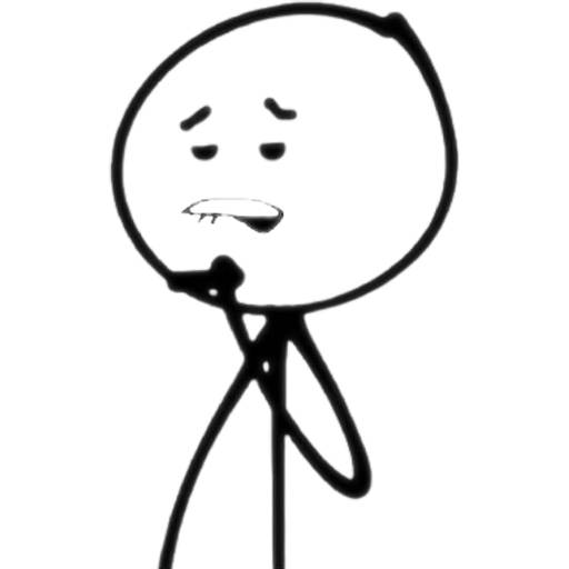 Набор стикеров Mr. Stick для WhatsApp 14