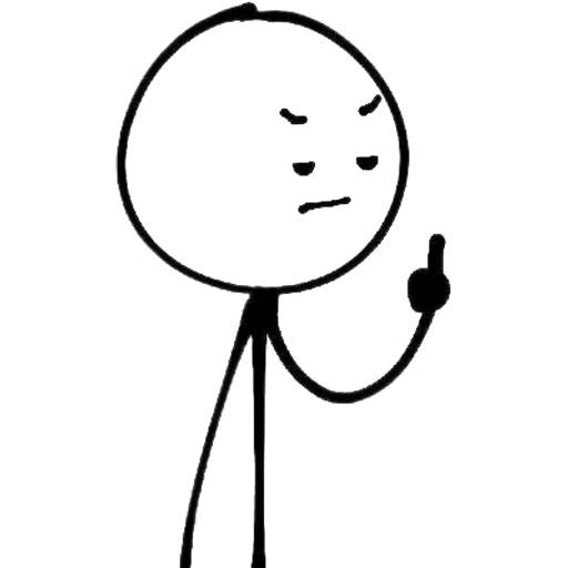 Набор стикеров Mr. Stick для WhatsApp 16