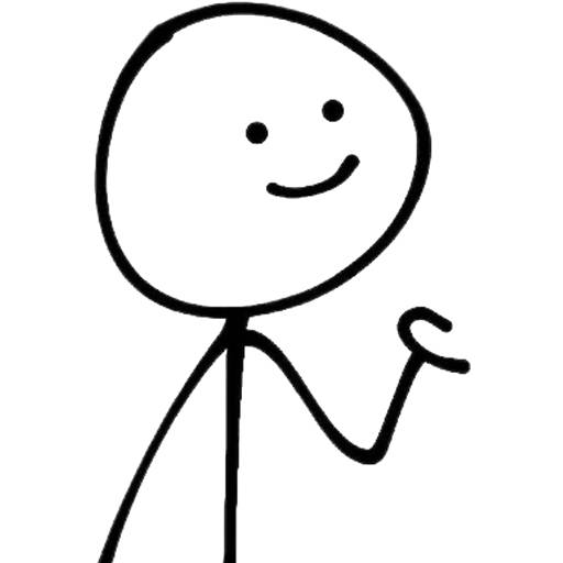 Набор стикеров Mr. Stick для WhatsApp 17