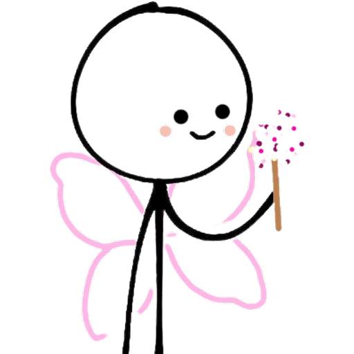 Набор стикеров Mr. Stick для WhatsApp 18