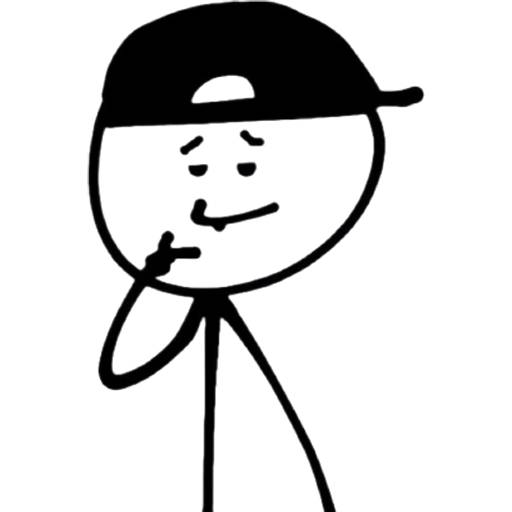 Набор стикеров Mr. Stick для WhatsApp 23