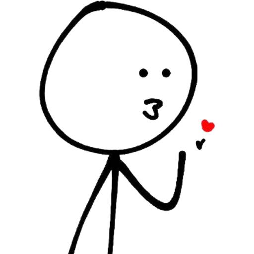 Набор стикеров Mr. Stick для WhatsApp 4