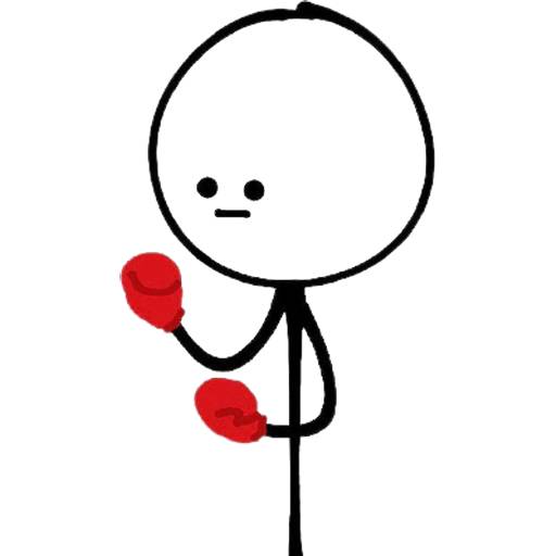 Набор стикеров Mr. Stick для WhatsApp 8