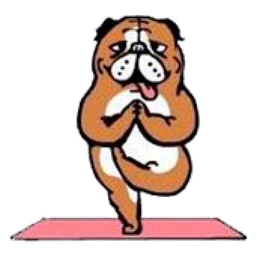 Набор стикеров Perros & Yoga для WhatsApp 8