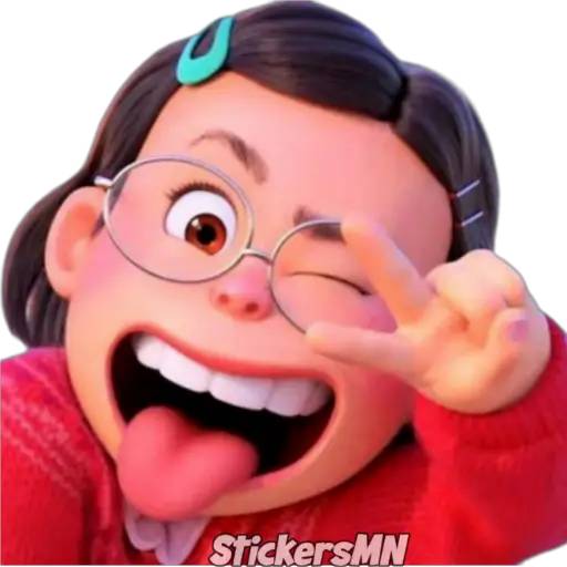 Набор стикеров Pixar Turning Red 🐾❤ для WhatsApp 27