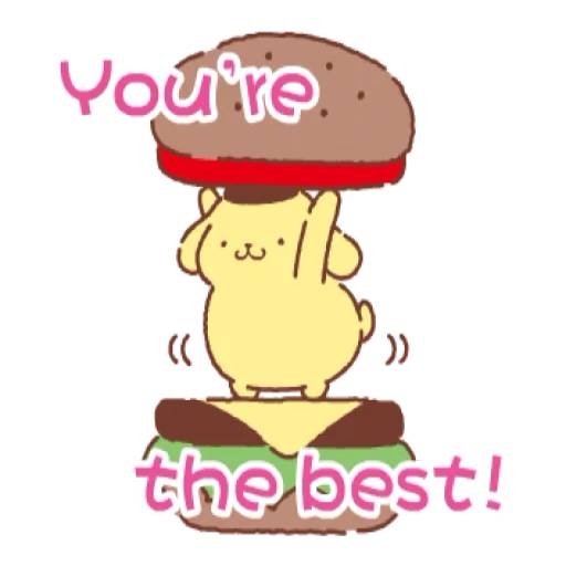 Набор стикеров pompompurin для WhatsApp 12